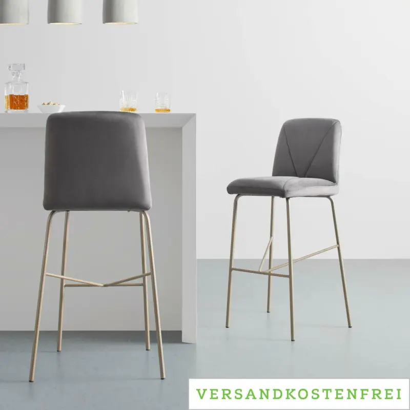 Barhocker 'Tara', grau