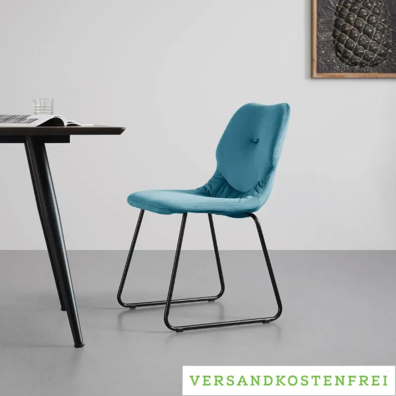 Stuhl 'Alica', petrol