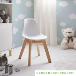 Kinderstuhl 'Julie', weiß/buchefarben