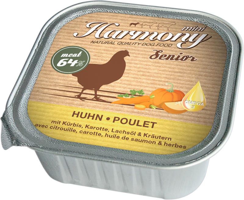 Harmony Dog Natural Nassfutter Senior Huhn 11x150g
