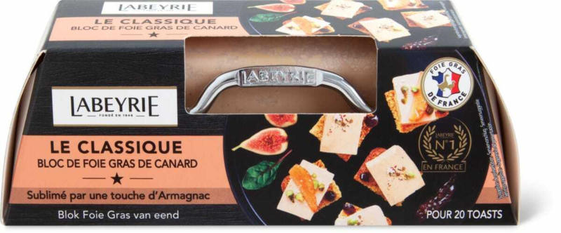 Bloc de foie gras de canard Labeyrie