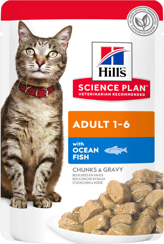 Hill's Science Plan Katze Adult Nassfutter mit Meeresfisch in 85g Beutel