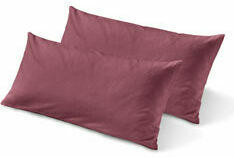 2 taies d’oreiller en flanelle de coton