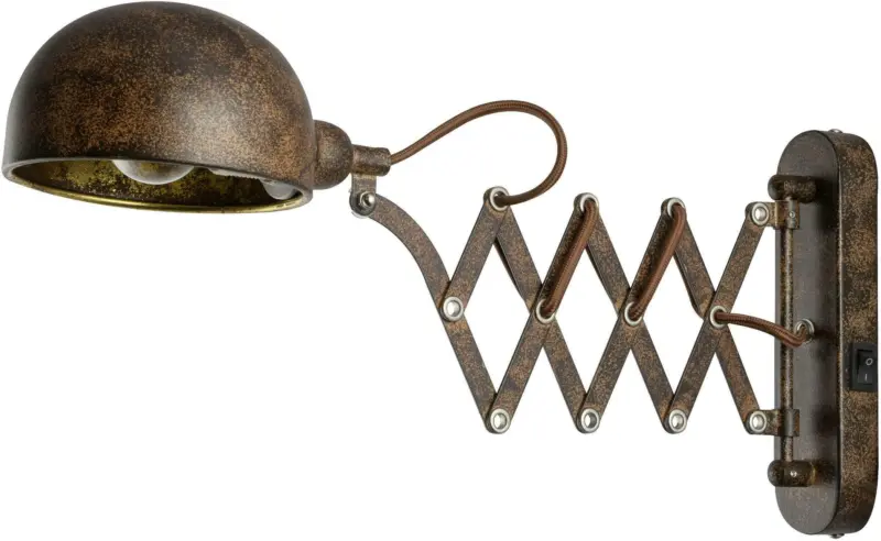 Wandleuchte in Goldfarben max. 40 Watt Wandlampe