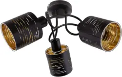 Deckenleuchte Tunno in Schwarz max. 15 Watt Deckenlampe