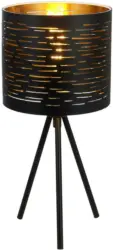 Tischleuchte Tunno in Schwarz max. 25 Watt