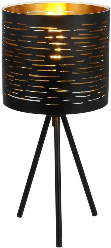 Tischleuchte Tunno in Schwarz max. 25 Watt