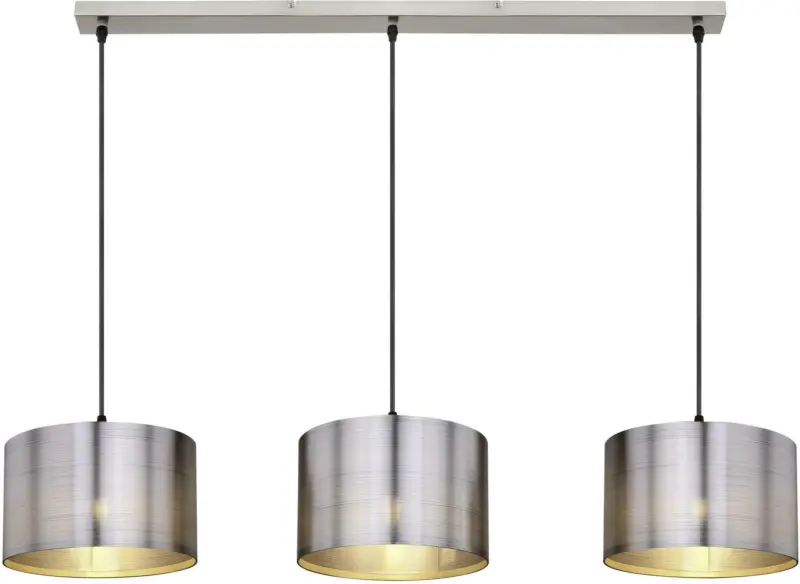 Hängeleuchte Sinni in Silberfarben max. 60 Watt