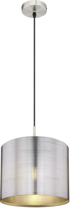 Hängeleuchte Sinni in Silberfarben max. 60 Watt