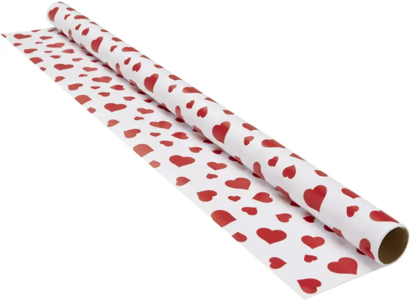 Geschenkpapier Marie in Rot/Weiß