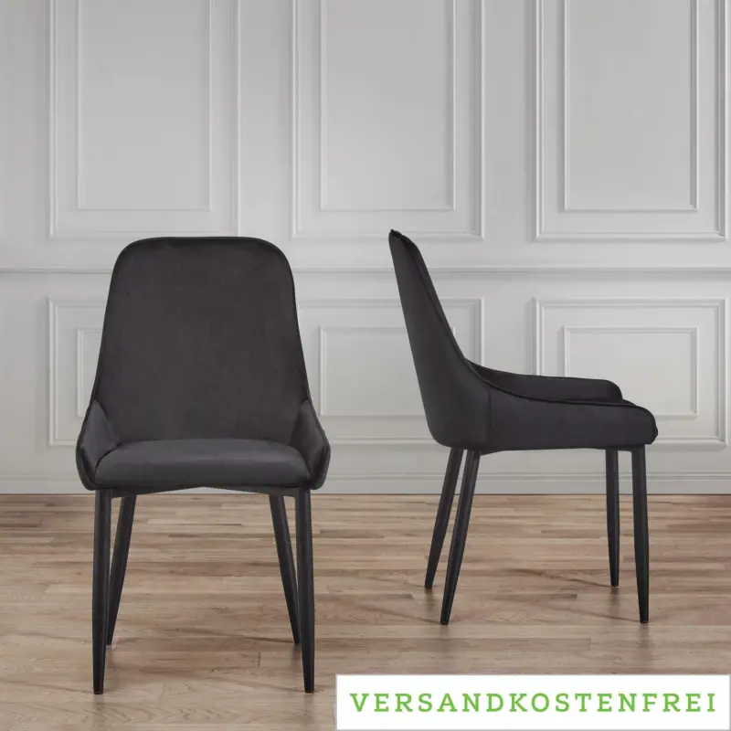 Stuhl 'Enna', schwarz