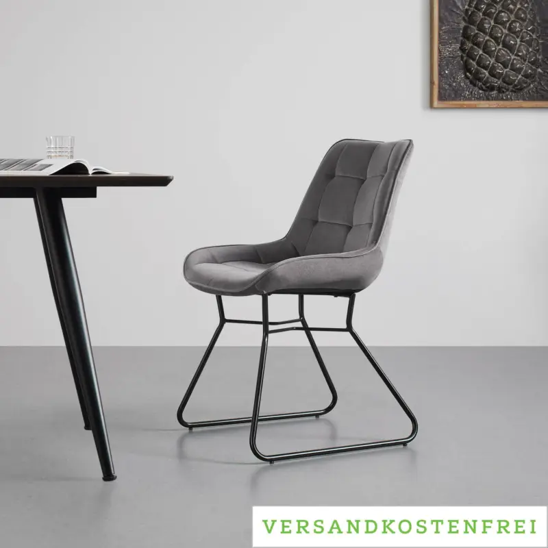 Stuhl 'Marina', dunkelgrau