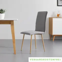 Stuhl 'Cilia', hellgrau