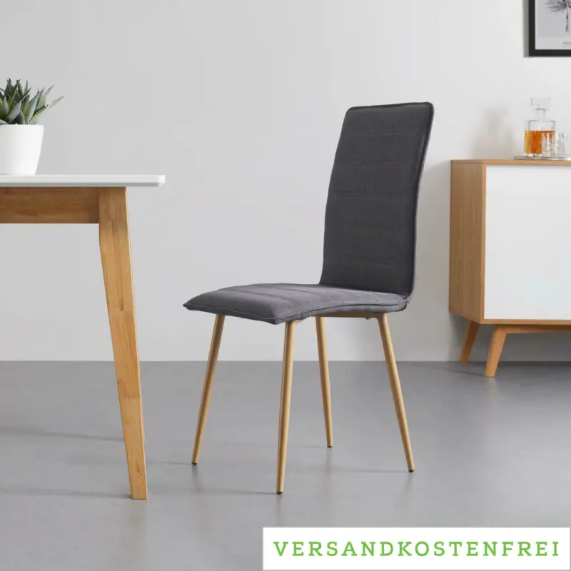 Stuhl 'Cilia', dunkelgrau