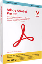 PC/Mac - Adobe Acrobat Pro 2020 - Student and Teacher Edition /D