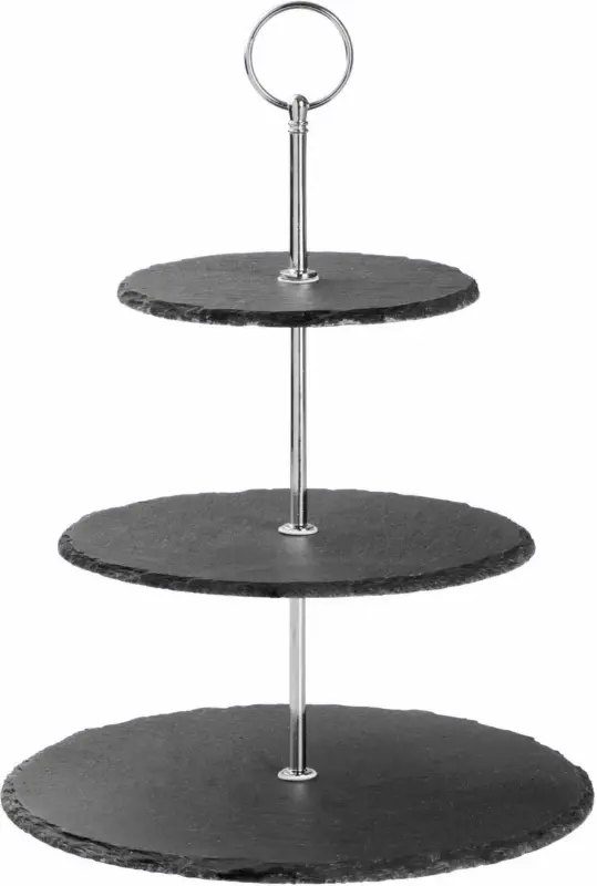 Etagere Stone in Schwarz