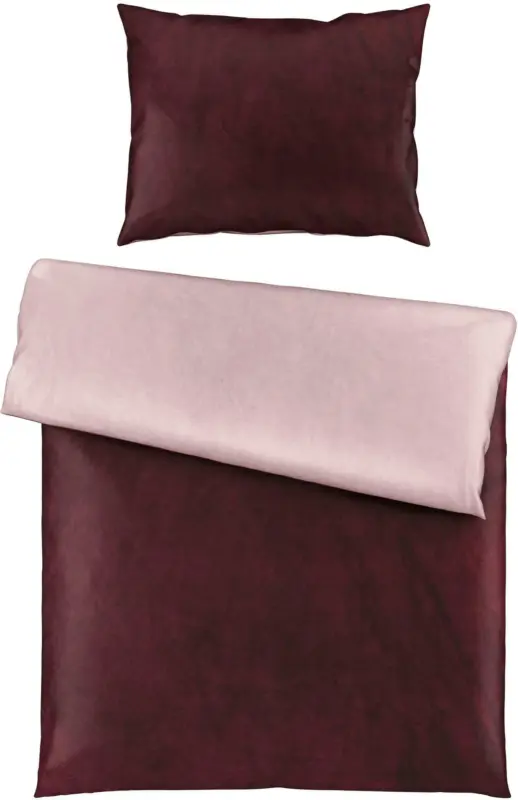 Bettwäsche Cashmere Wende in Mauve ca. 140x200cm