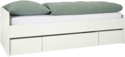 Bett in Weiß mit Bettschublade ca. 90x200cm