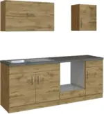 mömax Küchenleerblock 'Sorrento' , Eichefarben