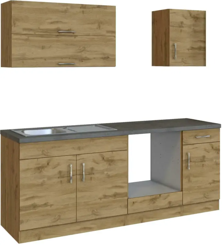 Küchenleerblock 'Sorrento' , Eichefarben