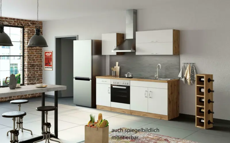 K&uuml;chenblock 'Sorrento' , Wei&szlig;