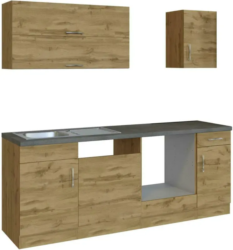 Küchenleerblock 'Sorrento' , Eichefarben