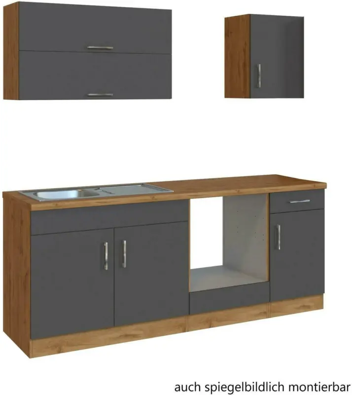 Küchenblock 'Sorrento' , Anthrazit