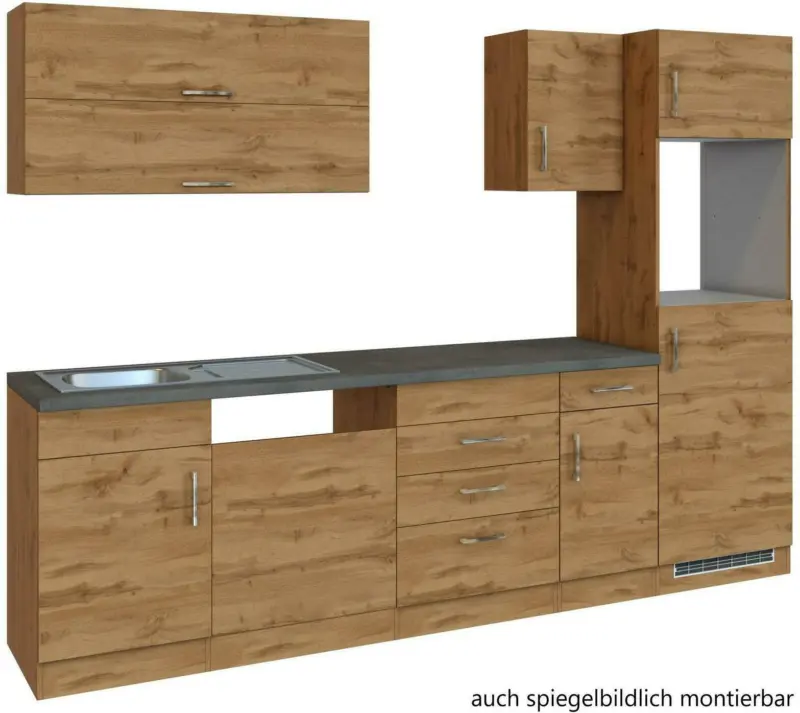 Küchenleerblock 'Sorrento' , Eichefarben