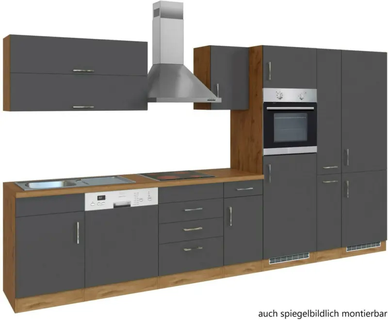 Küchenblock 'Sorretno' , Anthrazit