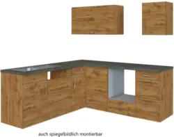 Küchenleerblock 'Sorrento' , Eichefarben