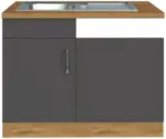mömax Spülenunterschrank , Anthrazit
