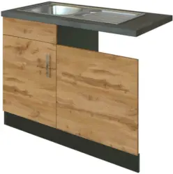 Spülenunterschrank , Eichefarbe