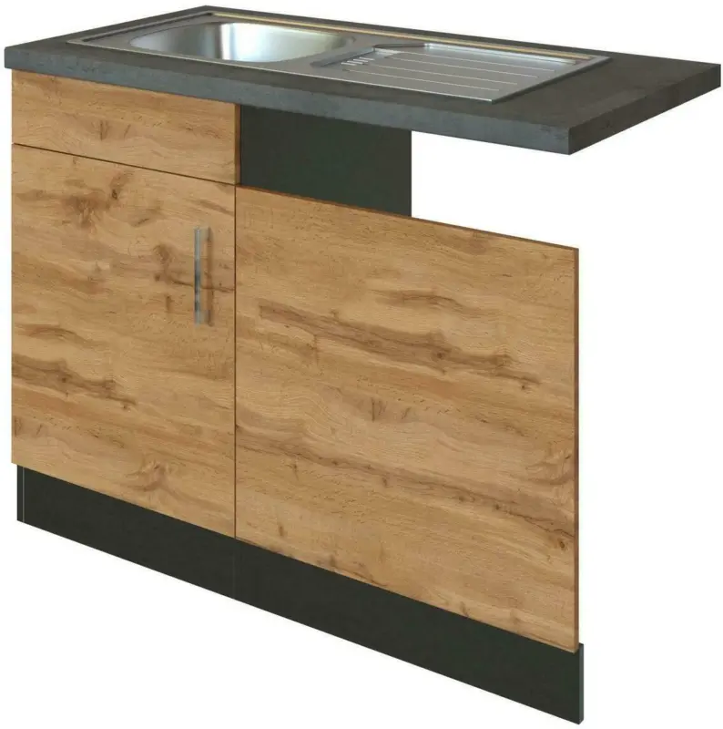 Spülenunterschrank , Eichefarbe