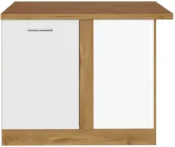 Eckunterschrank , Weiß
