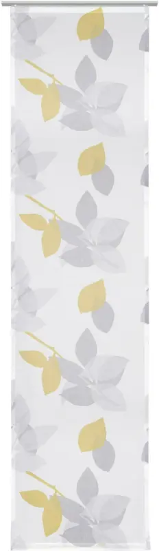 Flächenvorhang Liana in Grau/Senfgel