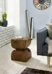 Beistelltisch 'WL1.562' , ca. 30x30 cm, aus Sheesham