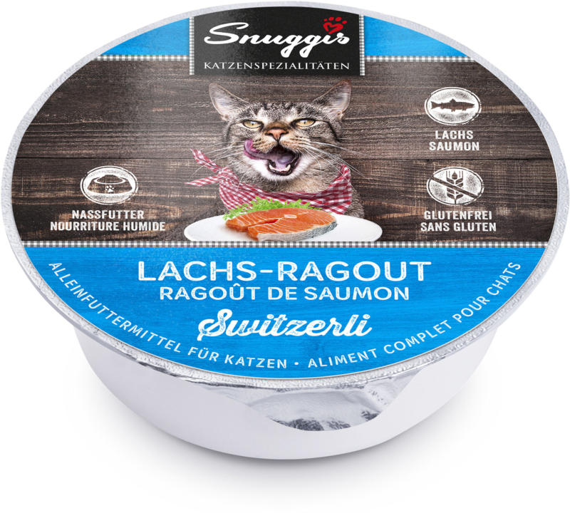 Snuggis Switzerli Lachs Ragout 24x85g