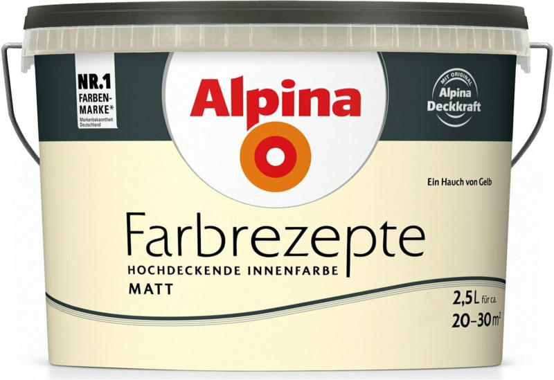 Alpina Farbrezepte Ein Hauch von Gelb matt 2,5 Liter