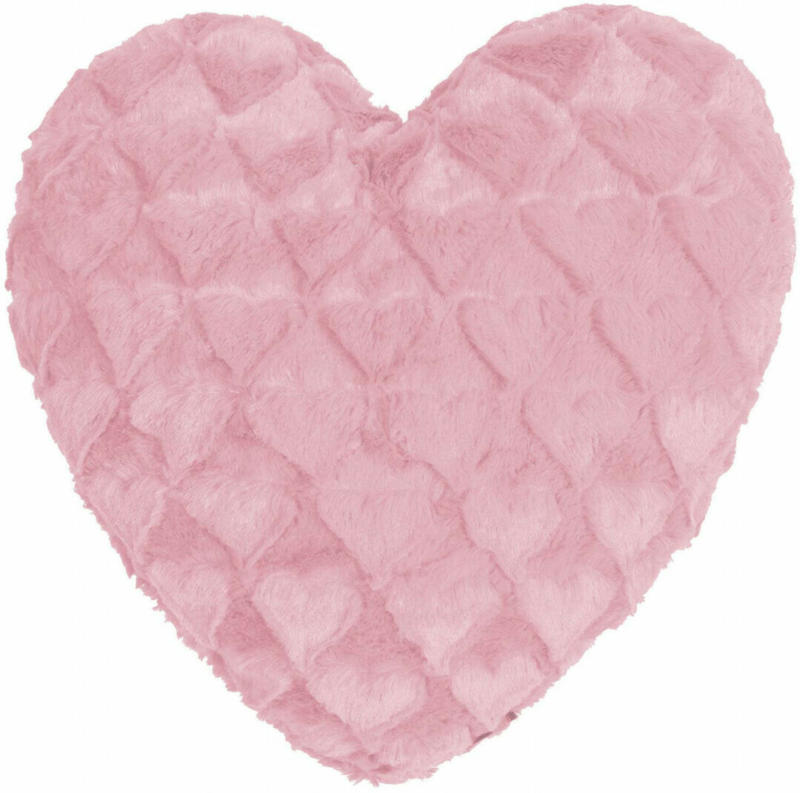 Kissen Fluffy Hearts, Rose