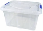 Aufbewahrungsbox mit Deckel - 17 L - transparent