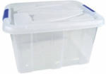 Aufbewahrungsbox mit Deckel - 30 L - transparent