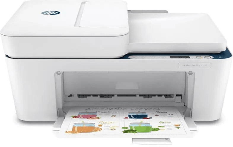 HP Multifunktionsdrucker DeskJet 4130e Weiß/Blau Inkl. 6 Probemonate Instant Ink