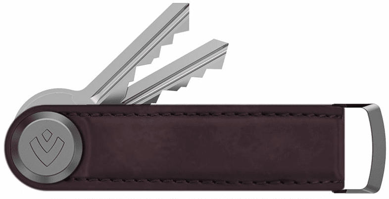 Valenta Schlüsseletui Key Organizer, Vintage Burgundy Rot