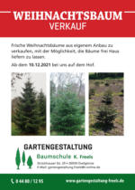 Gartengestaltung K. Freels Baumschule K. Freels - bis 13.12.2021