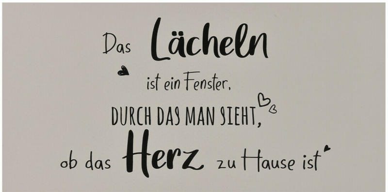 Deko-Schild mit Spruch