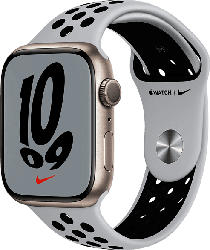 wogibtswas.at - Apple Watch Nike Series 7 GPS 45mm Aluminiumgehäuse,  Sportarmband, Polarstern/Pure Platinum/Schwarz € 459,00 bei MediaMarkt