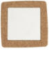 Dessous-de-plat en liège avec céramique, carré 14x14cm