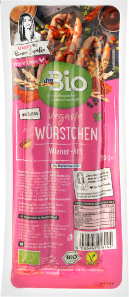 dmBio Vegane Würstchen Wiener-Art