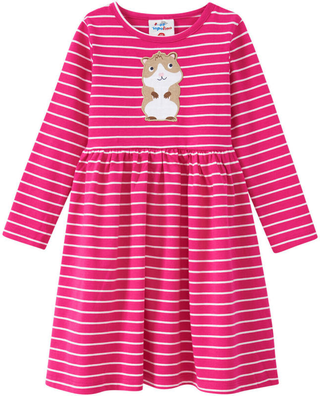 Mädchen Kleid mit Hamster-Applikation