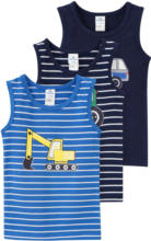 Ernsting's family 3 Baby Unterhemden mit Print - bis 05.04.2023